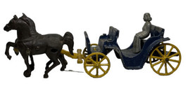 Stanley Toys Cast Aluminum Horse Drawn Carriage With Passenger  - £36.39 GBP
