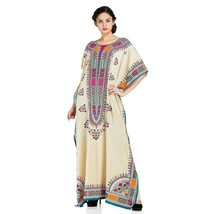 Plus Size Boho-Chic Beige Color Caftan-Style Seaside Adventure Cover-Up ... - £21.95 GBP