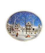 Metal Storage Tin Trumpf Winter Scene By Josef Hawle Made In Germany 2001 - $22.84 CAD