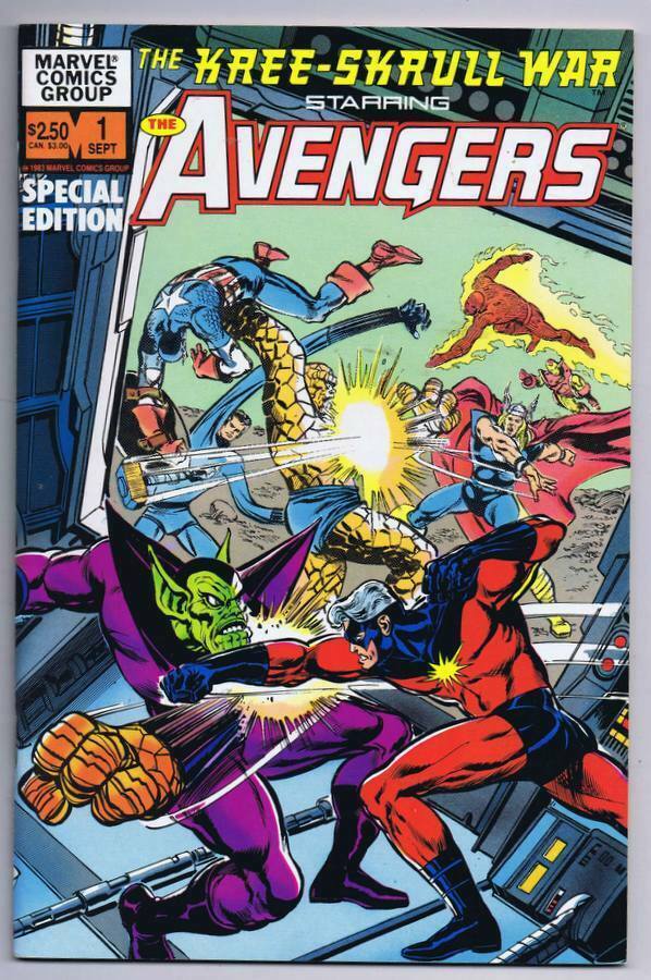 Kree-Skrull War Starring the Avengers #1 ORIGINAL Vintage 1983 Marvel Comics  - £11.18 GBP