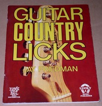 Guitar Country Licks Jay Friedman Instruction Book Vintage 1979 Lucky One Music - £27.96 GBP