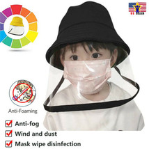 Protective Anti Spit Dust Fishing Detachable Bucket Kid Childs UV Shield Hat Cap - £7.74 GBP+
