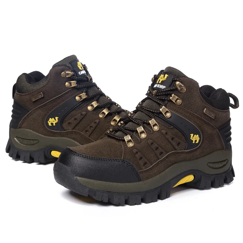 Outdoor Waterproof Hiking Boots Men&#39;s Women&#39;s Spring And Autumn Hiking W... - £54.07 GBP