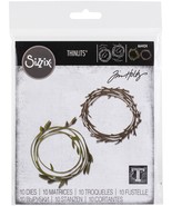 Sizzix Thinlits Dies By Tim Holtz Funky Wreath 1 Pack of 10 Piece - $227.02 CAD