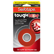 Sellotape Tough Tape 19mmx1.5m (Clear) - £28.80 GBP