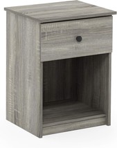 1-Pack Of French Oak Grey Furinno Tidur Nightstands. - $77.97