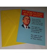 George W Bush Republican Get Well Soon Greeting Card Health Care Bill Ri... - £11.85 GBP