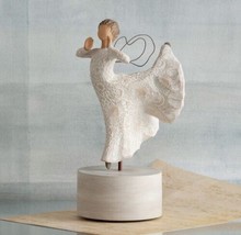 Angel Song Of Joy Musical Box Sculpture Hand Painted Willow Tree Susan Lordi - £110.76 GBP