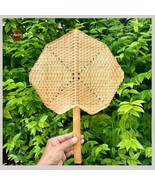 Handcrafted Calabash Leaf Fan Size: 11 inches wide I Smoke-Treated for D... - $14.50