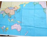 Colorprint General Map Of The Pacific Ocean South Eastern Asia And Austr... - $39.59