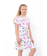 Nightgown (Girls), Summer,  Nosi svoe 6019-002-2 (kytsia-iedynorih-bilyj) - $32.00 CAD+