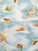 Fabric Red Rooster &quot;O Snowy Night&quot; 4 Pc Christmas Sampler Nativity Snowmen $5.50 - £4.43 GBP