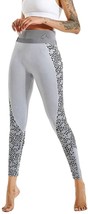 Butt Lift Seamless Leggings for Women,High Waist Leopard Yoga Pant (Grey... - £14.63 GBP
