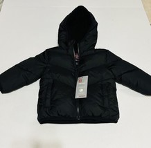 Baby Toddler Boys 2T  Winter Puffer Jacket Black Swiss Tech Coat W/ Hood Size 2T - £16.55 GBP