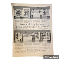 Frigidaire Freezer Print Ad Absorbine Jr May 11 1962 Frame Ready Black W... - £6.95 GBP
