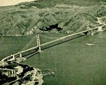 Golden Gate Bridge Aerial View San Francisco Bay CA UNP JC Bardell Postc... - $3.91