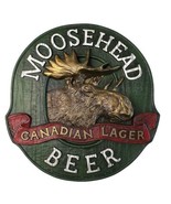 Vintage Moosehead Canadian Lager Beer Sign Breweriana Collectible Decor ... - £18.54 GBP