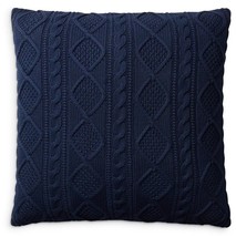 Ralph Lauren JUDSON Cable Sweater Knit Decorative Pillow NWT navy $215 - $119.95