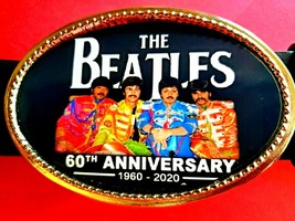 ***The BEATLES***60th Anniversary Commemorative Photo Buckle - New! - £13.97 GBP
