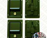 4 Dual Locking INTERIOR/EXTERIOR X-door GREEN handles fits HUMVEE M998 - £279.44 GBP