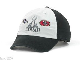 Baltimore Ravens v San Francisco 49ers 47 Brand Super Bowl Dueling Logo Cap Hat - £12.11 GBP