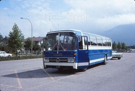 35 mm color slide * Drewry 1975 - GERMANY trip MERCEDES TOUR BUS parking... - $5.50