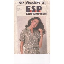 Vintage Sewing PATTERN Simplicity 9057, ESP Extra Sure Pattern 1979 Misses - £13.61 GBP