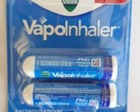 Vicks VapoInhaler, On-The-Go Portable Nasal Inhaler Pack Of 2 - New - £8.17 GBP