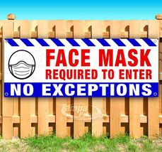 FACE MASK REQUIRED TO ENTER Advertising Vinyl Banner Flag Sign - $17.84+
