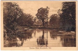 Postcard Thames River Woodstock Ontario - £5.17 GBP