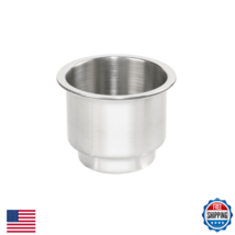 Whitecap S-3511C Stainless Steel Flush Drink Holder - 3-7/8" Cutout - $33.97