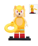 Super Sonic Minifig Sonic the Hedgehog Lego Compatible Minifigure Brick ... - $56.13 MXN