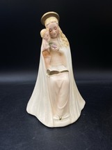Beautiful The Flower Madonna &amp; Baby Jesus Heavy Solid Painted Plaster Vi... - €21,49 EUR