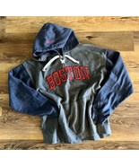 Women’s Blue Red Boston Long Sleeved Hoodie Sweatshirt Sz:Large EUC - $32.67