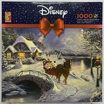 Ceaco Disney Mickey and Minnie Evening Sleigh Ride Jigsaw Puzzle Thomas ... - $16.76