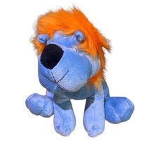 Plush Appeal 10” Lion Plush Home of Mardi Gras Stuffed Animal Toy Blue Orange - £9.68 GBP
