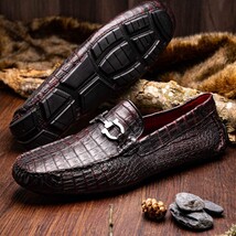 Parma Genuine Caiman Belly Slipon Loafer Blackcherry image 8