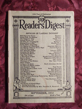 Readers Digest September 1932 Eskimos Clarence Darrow Stefan Zweig Louis Adamic - £14.59 GBP