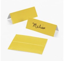 24 YELLOW Place Cards Regular Size Card stock All Occasion Wedding Birthday - £3.90 GBP