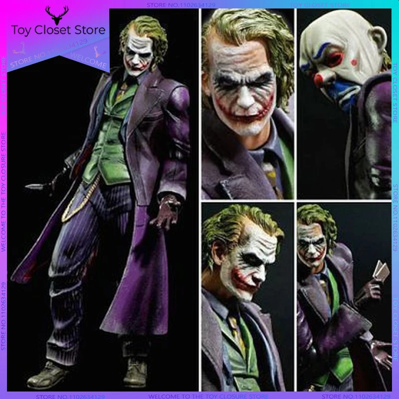 Hottoys Dc Anime Hero Batman The Dark Knight Rises Joker Movable Box Pvc Toys - £58.64 GBP