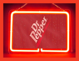 Dr Pepper (Pattern 2) Hub Bar Display Advertising Neon Sign - $79.99