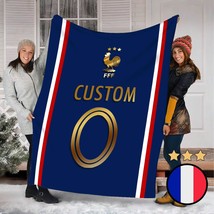 France Custom Name Champions 3 Stars FIFA World Cup Qatar 2022 Fleece Blanket  - £27.40 GBP+