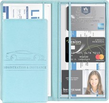 Car Registration and Insurance Card Holder PU Glove Box Essential Docume... - £18.71 GBP