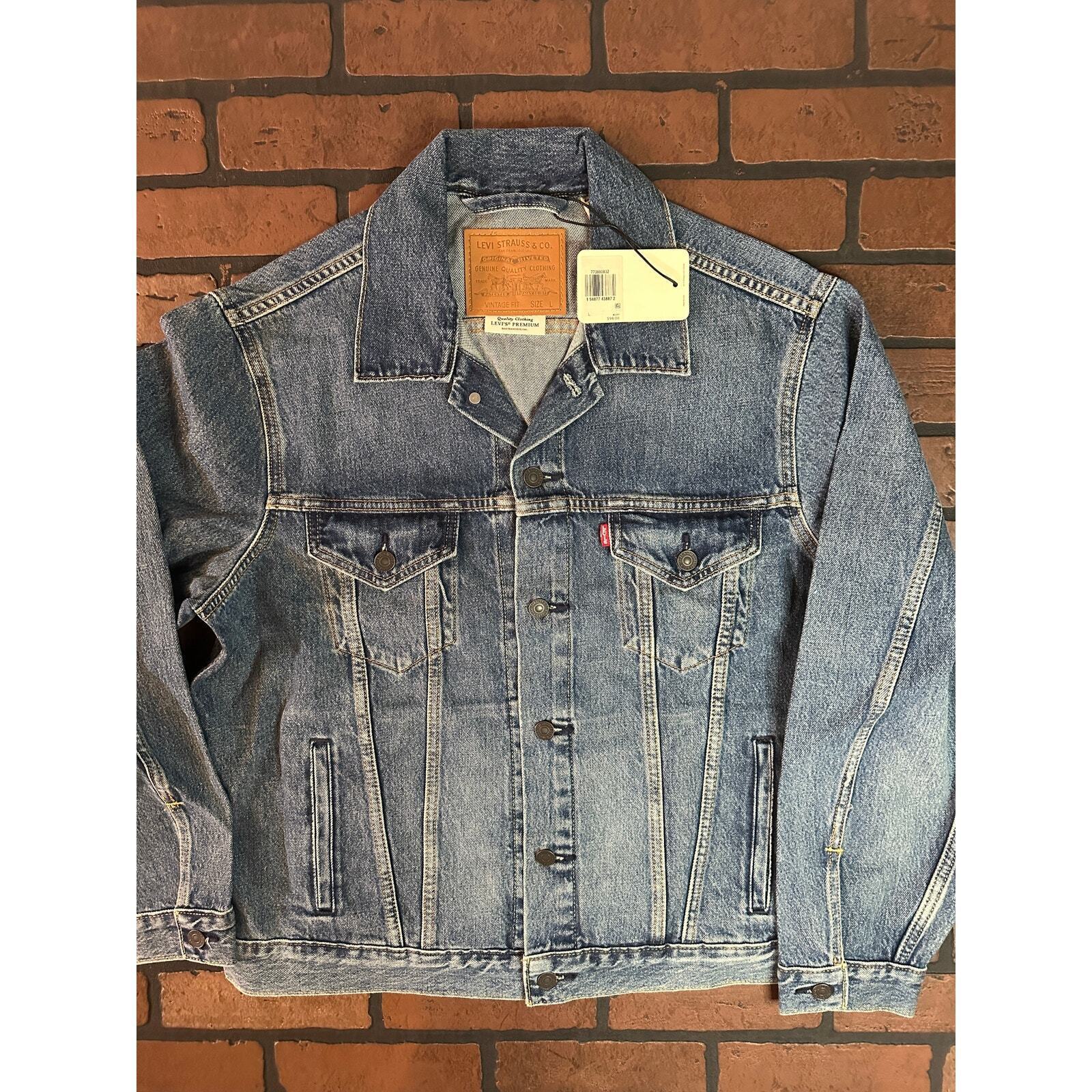 Levi's Bleu Moyen Jeans Veste