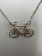 Sterling Silver Dyadema Bike Bicycle Necklace 16” - £31.38 GBP