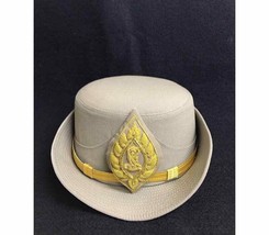 Royal Thai government Provincial Waterworks Cap Hat Original Uniform Women - $1,237.38 MXN