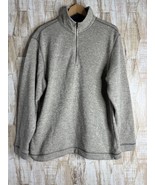 Arrow Mens Size L Pullover Sweater Shirt Top  1/4 Zip Mock-Neck Preppy - $222.49 MXN