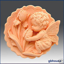 egbhouse, silicone mold, Soap and Candle Mold, plaster mold – Fairy Girl... - $23.56