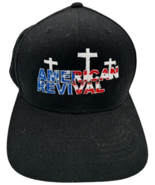 AMERICAN REVIVAL embroidered flag crosses black snapback adjustable hat ... - €13,67 EUR