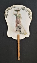 1920s antique COOK &amp; JORDANS mexico ny HAND FAN hats dry goods shoes not... - £37.77 GBP